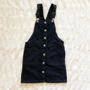 OshKosh B'Gosh Black Overall Dress size 7